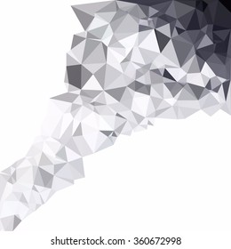 Gray White Polygonal Background, Creative Design Templates