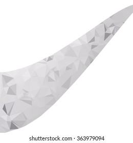 Gray White Polygonal Background, Creative Design Templates