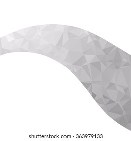 Gray White Polygonal Background, Creative Design Templates