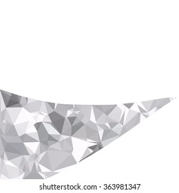 Gray White Polygonal Background, Creative Design Templates