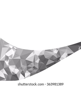 Gray White Polygonal Background, Creative Design Templates