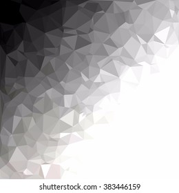 Gray White Polygonal Background, Creative Design Templates