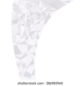 Gray White Polygonal Background, Creative Design Templates
