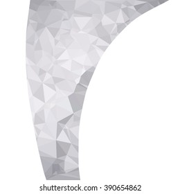 Gray White Polygonal Background, Creative Design Templates