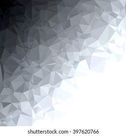 Gray White Polygonal Background, Creative Design Templates