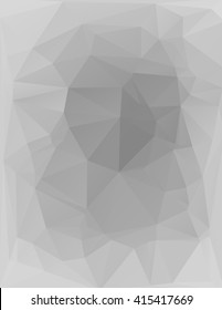 Gray White Polygonal Background, Creative Design Templates