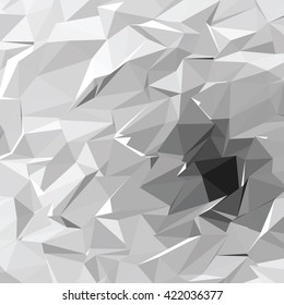 Gray White Polygonal Background, Creative Design Templates