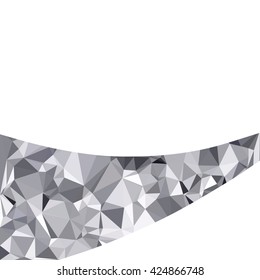 Gray White Polygonal Background, Creative Design Templates