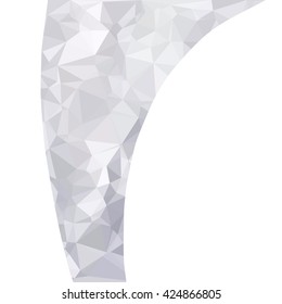 Gray White Polygonal Background, Creative Design Templates