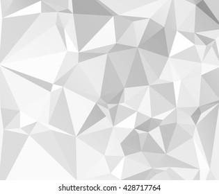 Gray White Polygonal Background, Creative Design Templates