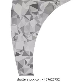 Gray White Polygonal Background, Creative Design Templates