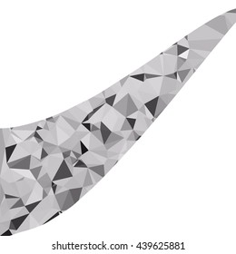 Gray White Polygonal Background, Creative Design Templates