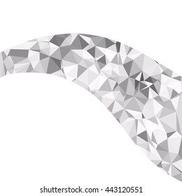Gray White Polygonal Background, Creative Design Templates