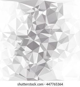 Gray White Polygonal Background, Creative Design Templates