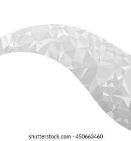 Gray White Polygonal Background, Creative Design Templates