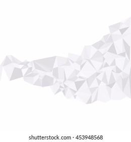 Gray White Polygonal Background, Creative Design Templates