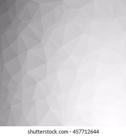 Gray White Polygonal Background, Creative Design Templates