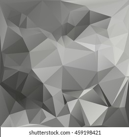 Gray White Polygonal Background, Creative Design Templates