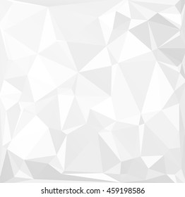 Gray White Polygonal Background, Creative Design Templates