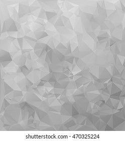 Gray White Polygonal Background, Creative Design Templates