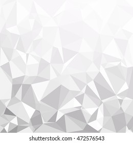 Gray White Polygonal Background, Creative Design Templates