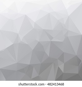 Gray White Polygonal Background, Creative Design Templates