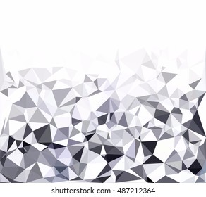 Gray White Polygonal Background, Creative Design Templates
