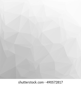 Gray White Polygonal Background, Creative Design Templates