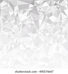 Gray White Polygonal Background, Creative Design Templates