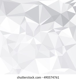 Gray White Polygonal Background, Creative Design Templates