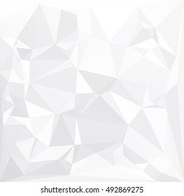 Gray White Polygonal Background, Creative Design Templates