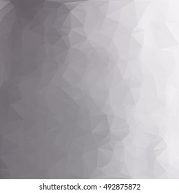 Gray White Polygonal Background, Creative Design Templates