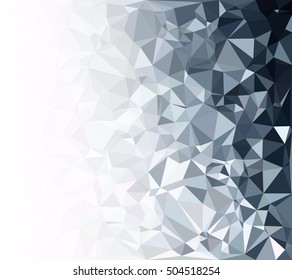 Gray White Polygonal Background, Creative Design Templates