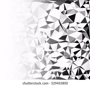 Gray White Polygonal Background, Creative Design Templates