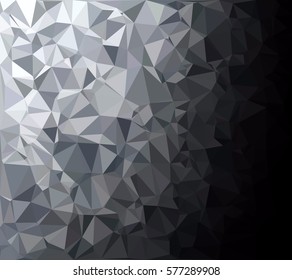 Gray White Polygonal Background, Creative Design Templates