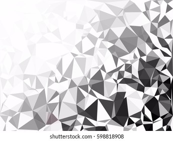 Gray White Polygonal Background, Creative Design Templates
