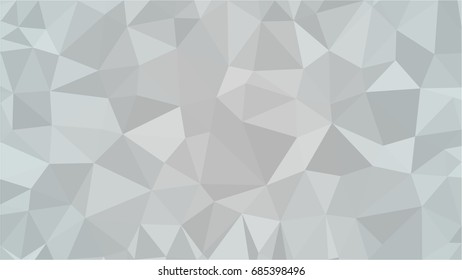 Gray White Polygonal Background, Creative Design Templates. Low Poly Pattern.