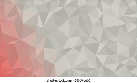 Gray White Polygonal Background, Creative Design Templates. Low Poly Pattern.
