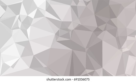 Gray White Polygonal Background, Creative Low Poly Design Templates.