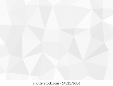 Gray White Polygonal Background.vector Illustration.