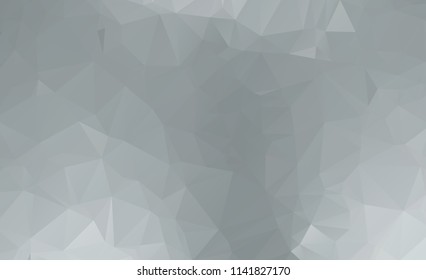Gray White polygonal illustration, which consist of triangles. Geometric background in Origami style with gradient. Triangular design for your business.