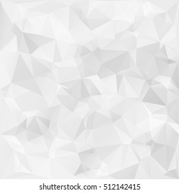 Gray White Polygonal Mosaic Background, Creative Design Templates