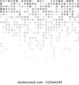 Gray White Random Dots Background, Creative Design Templates