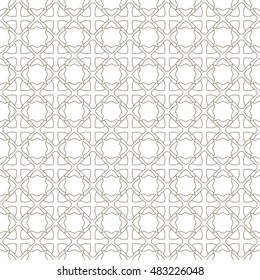 Gray and white seamless geometric line pattern, monochrome graphic background.