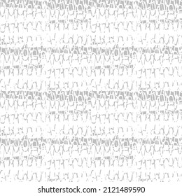 Gray and white seamless pattern with radio sound waves. Abstract vector retro grunge. Artistic illustration for fabric design, wallpaper, decorative paper, web design, background, postcard.