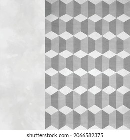 Gray and white shiny metallic background concrete element decoration