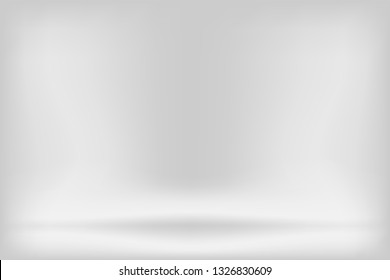 Gray and white studio room for presentation product and template