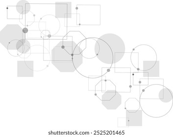 Gray and white technology background