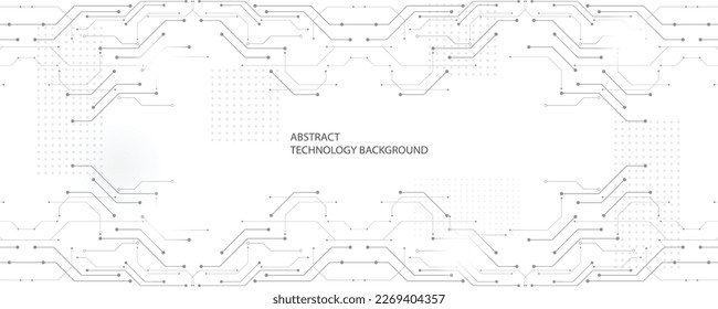 Gray white technology background, cutting-edge technology and science line design, can be used as a background image in various ways.