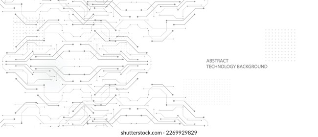 El fondo de la tecnología en blanco gris, la tecnología de vanguardia y el diseño de líneas de ciencia pueden utilizarse como imagen de fondo de varias maneras.